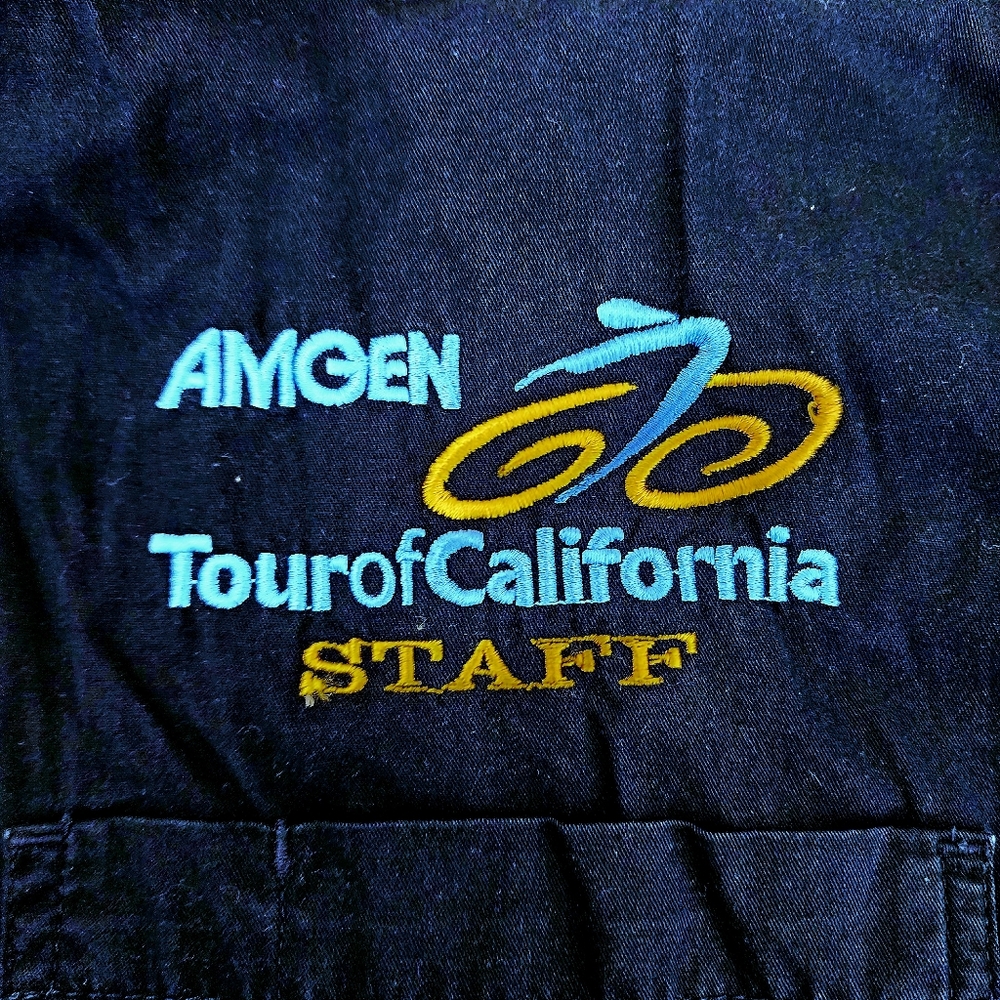 Men's Tour of California staff shirt.